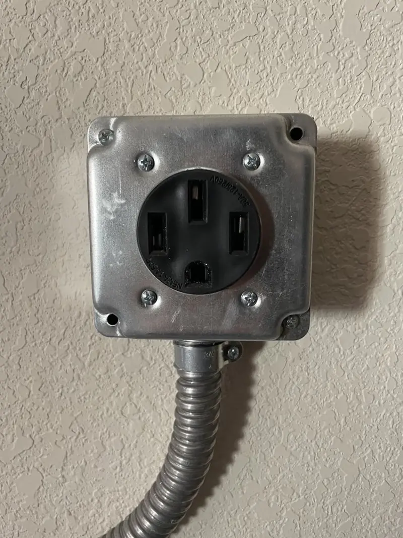 NEMA 14-50 outlet installed for Electrical Panel Upgrade in Pleasant View