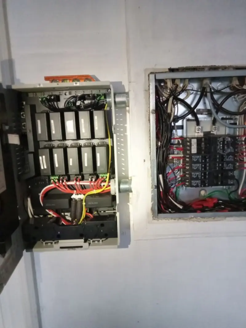 Electrical panel upgrade completed for Security Camera Wiring in Pleasant View